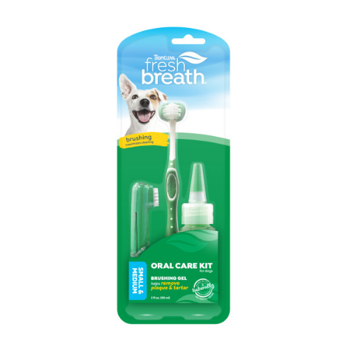 FBOCK2Z-SM TropiClean Fresh Breath Oral Care Kit for Small and Medium Dogs 1